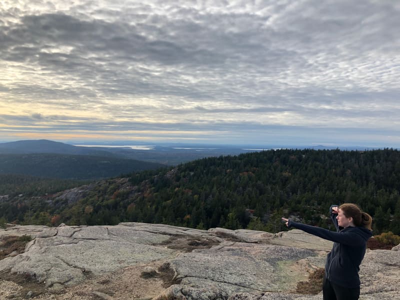 View from the summit during the retreat hike