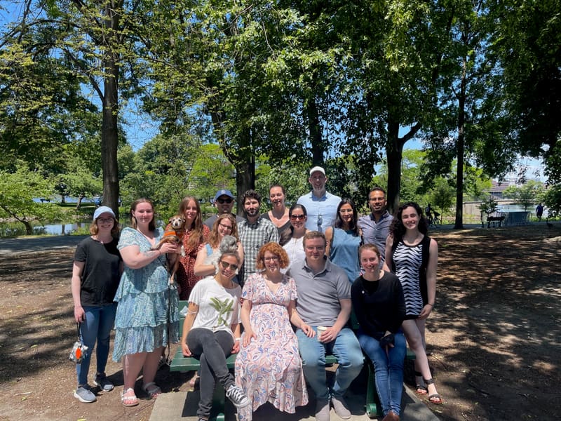 A second group portrait at Katja’s outdoor baby shower