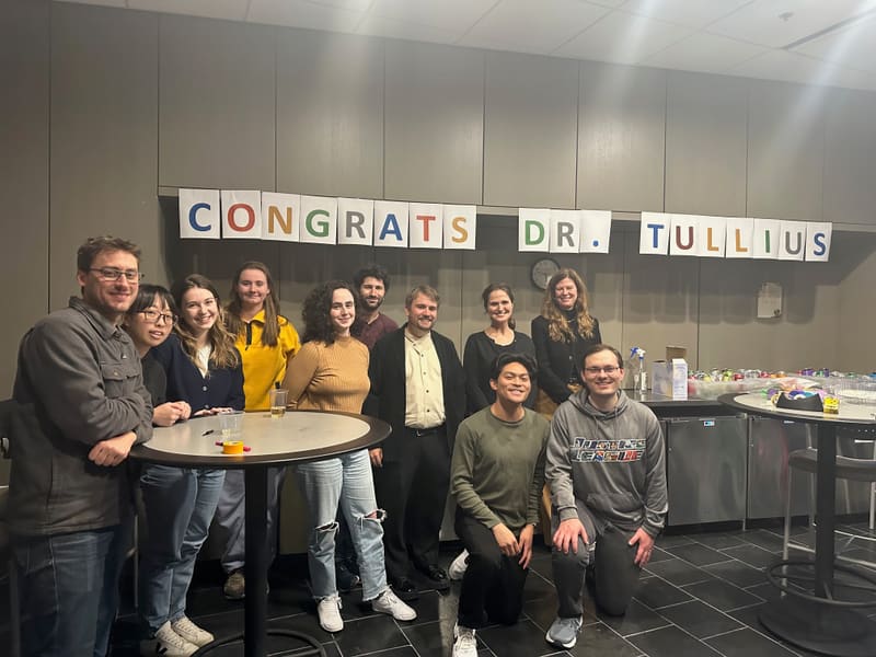 A final group portrait from Tommy’s thesis celebration